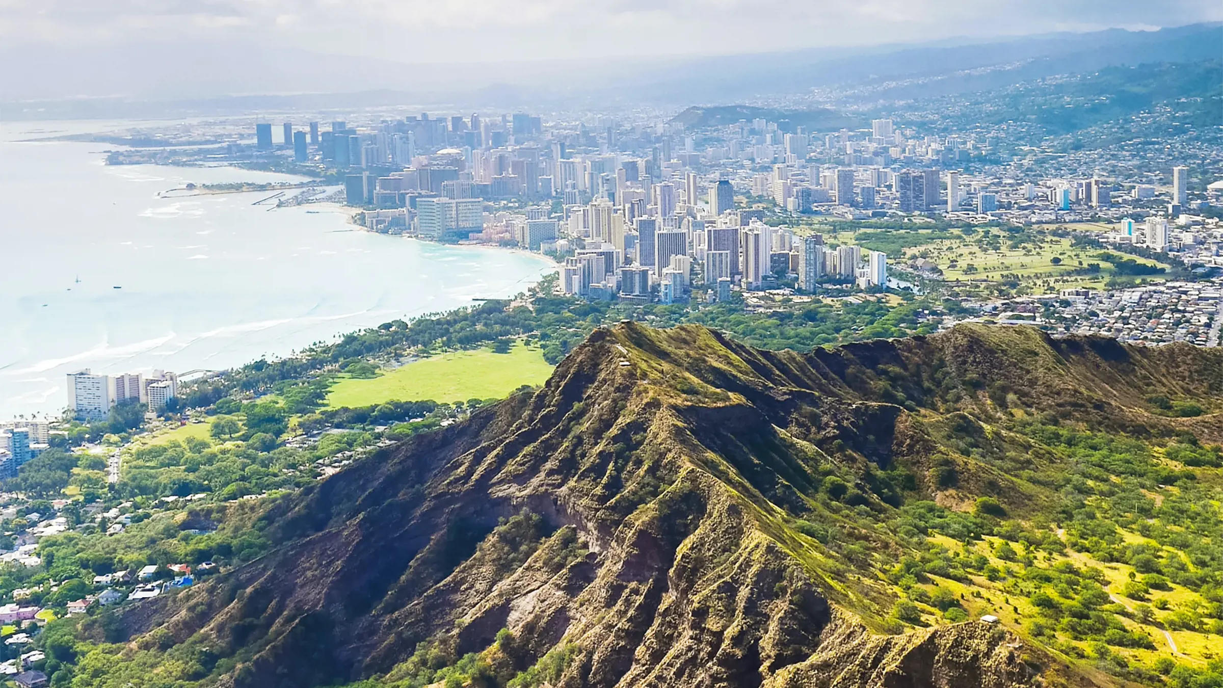 Wandere auf den charakteristischen Diamond Head